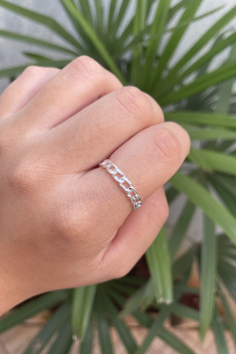 Anel Corrente no Prata 950