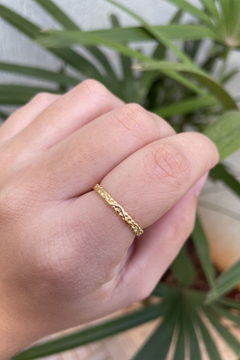 Anel Inspired em Banho de Ouro