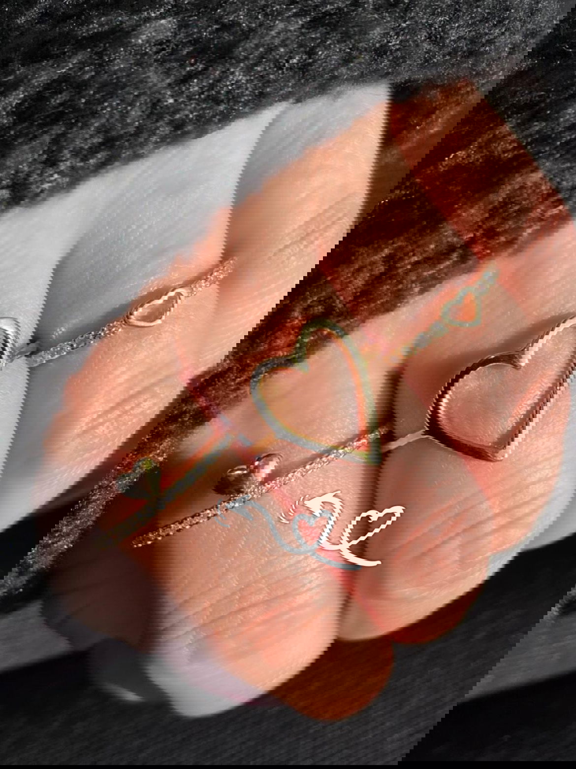 Anel Aparador de Aliança com Coração em Banho de Ouro