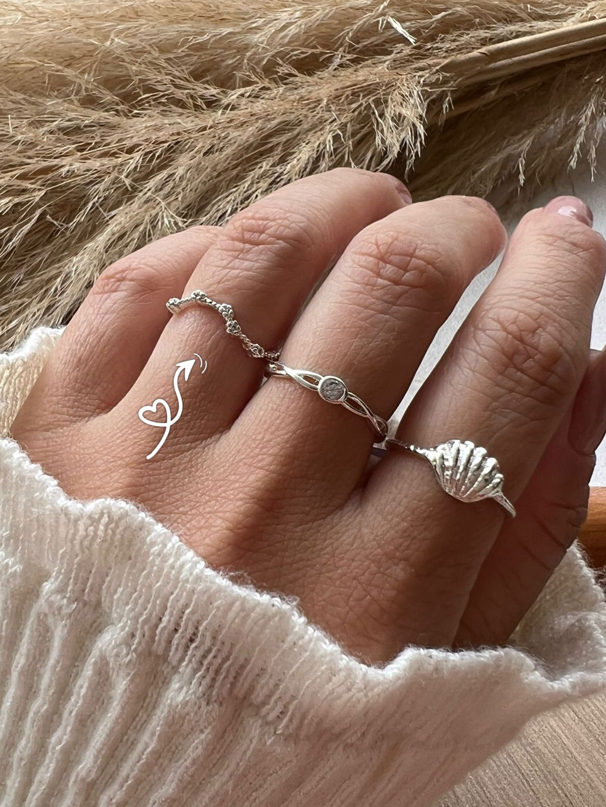 Anel com Micro Zircônia em Prata 950