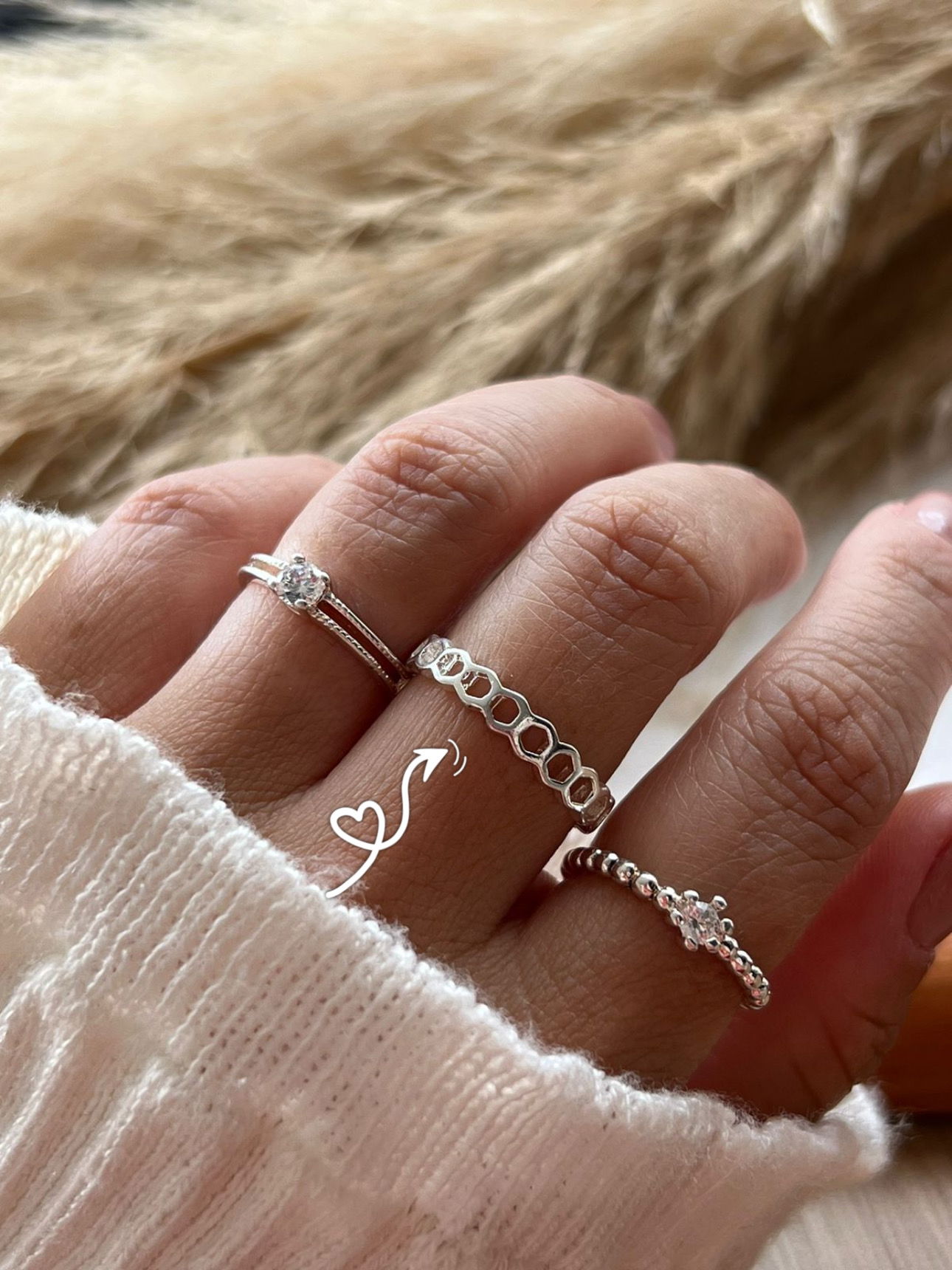 Anel Comeia em Prata 950