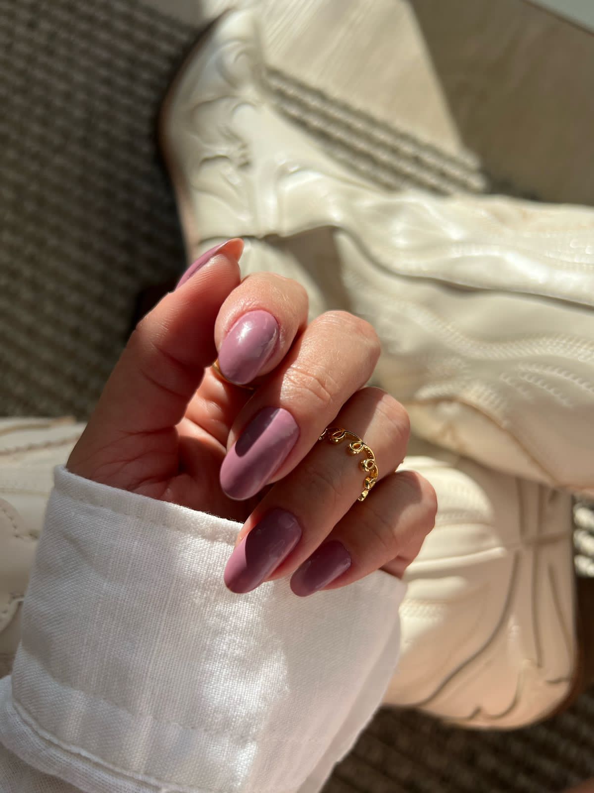 Anel Falange em Banho de Ouro