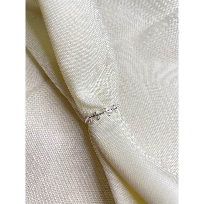 Anel Folhinha Prata 950