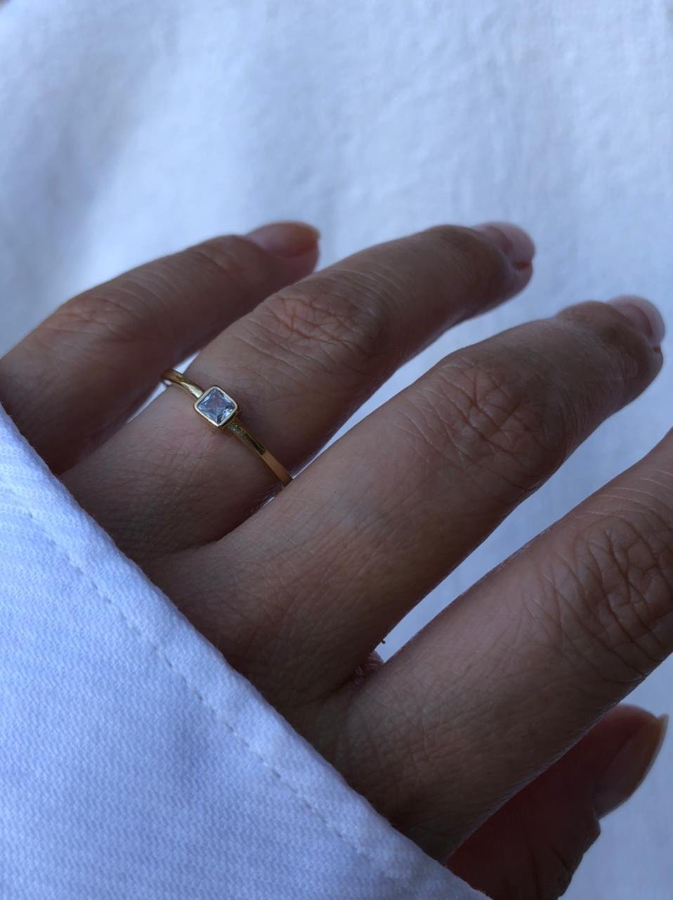 Anel Inspired em Banho de Ouro