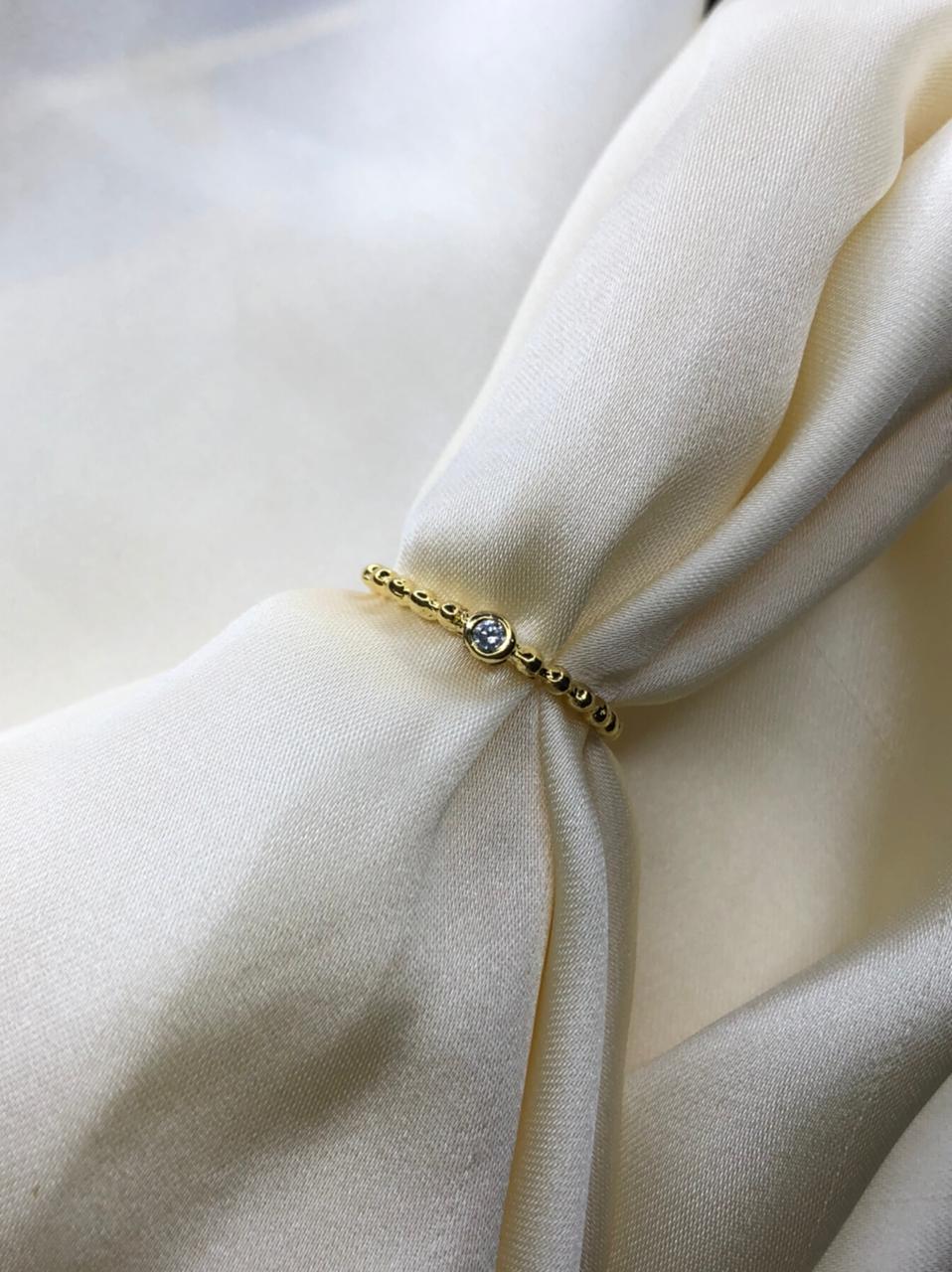 Anel Inspired em Banho de Ouro