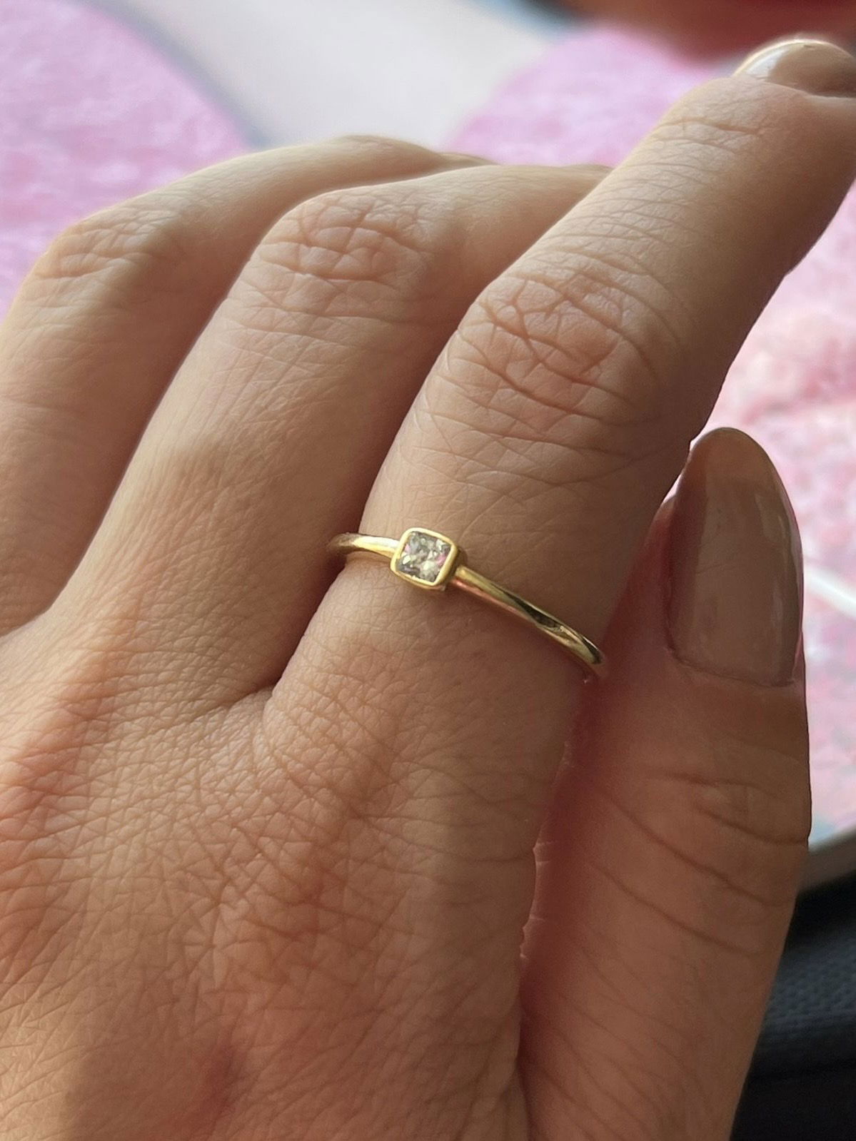 Anel Inspired em Banho de Ouro