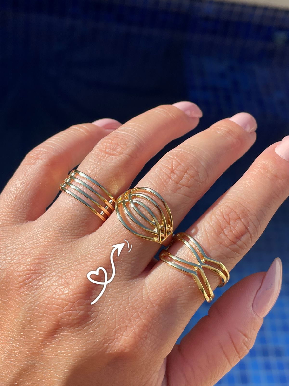 Anel Liso em Banho de Ouro