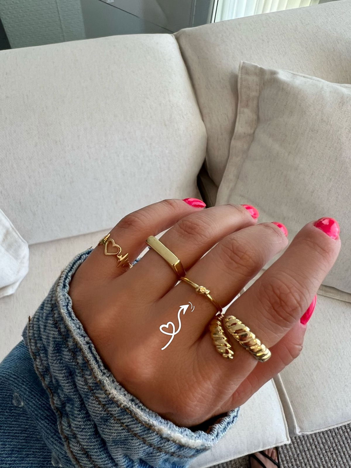 Anel Nó em Banho de Ouro