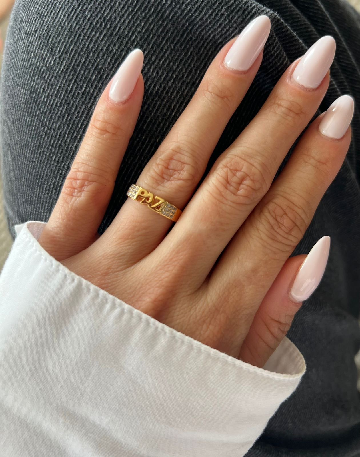 Anel Paz com Zircônia Cristal em Banho de Ouro