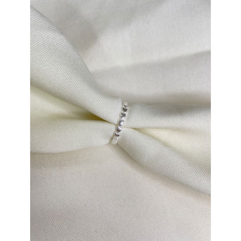 Anel Roliço Corações Prata 950