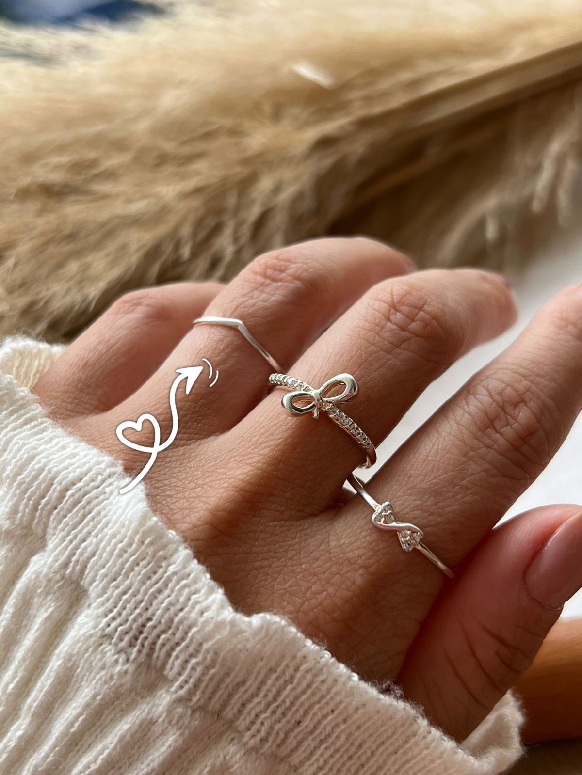 Anel V Fino Prata 950