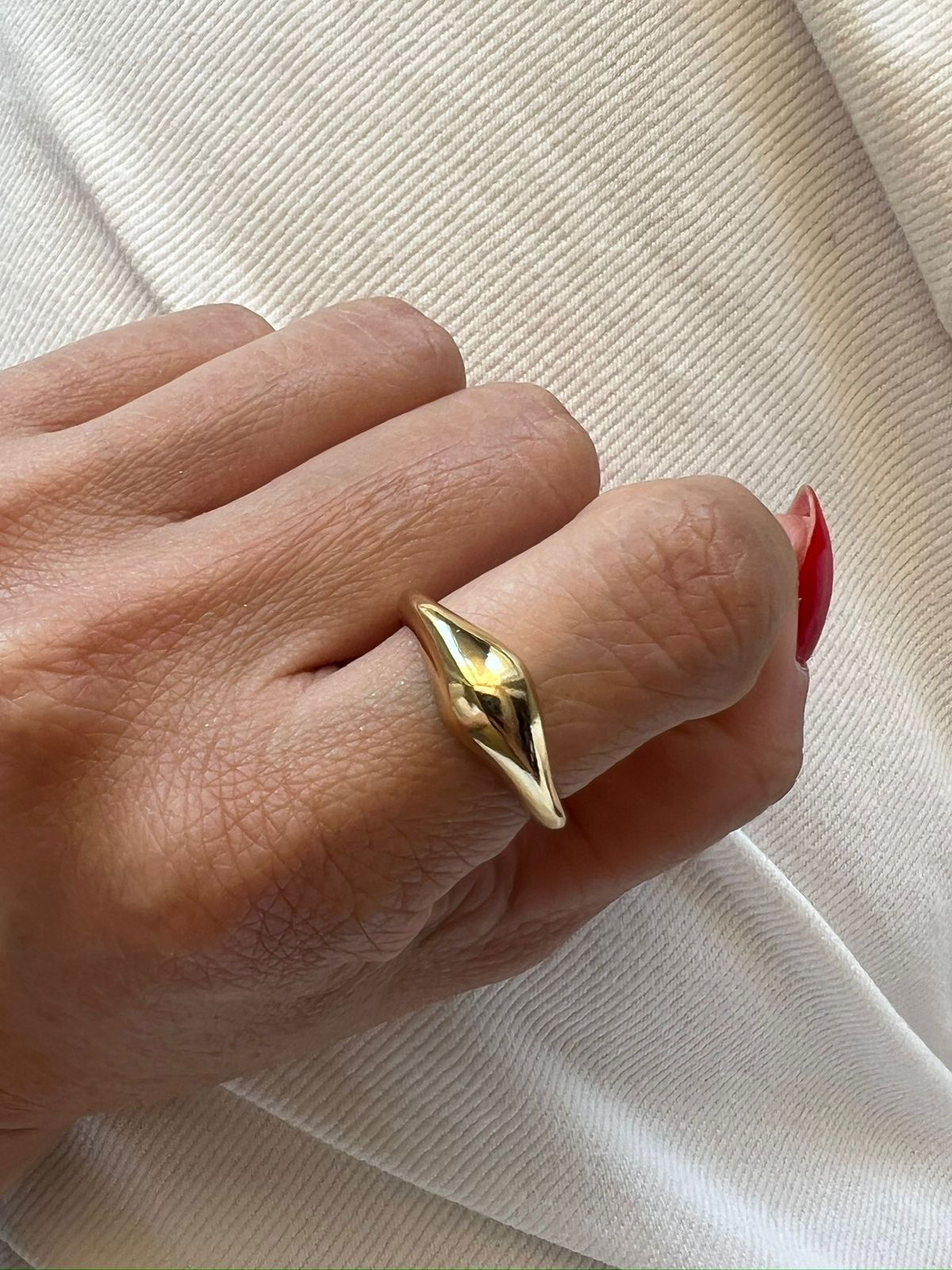 Anel Vintage em Banho de Ouro