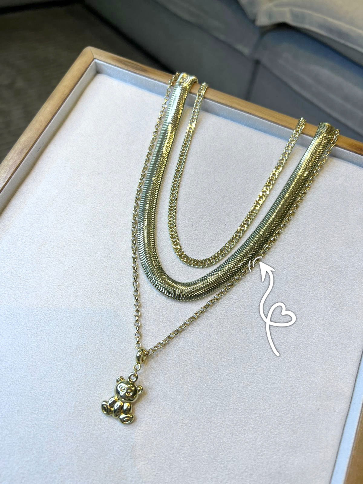 Choker Malha em Banho de Ouro