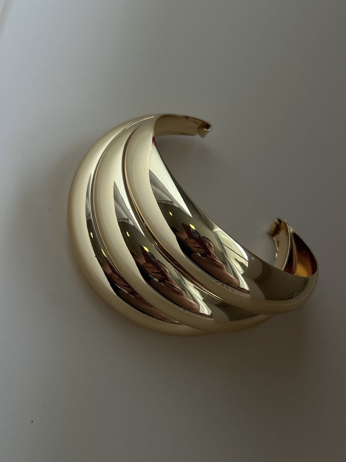 Bracelete Croissant em Banho de Ouro