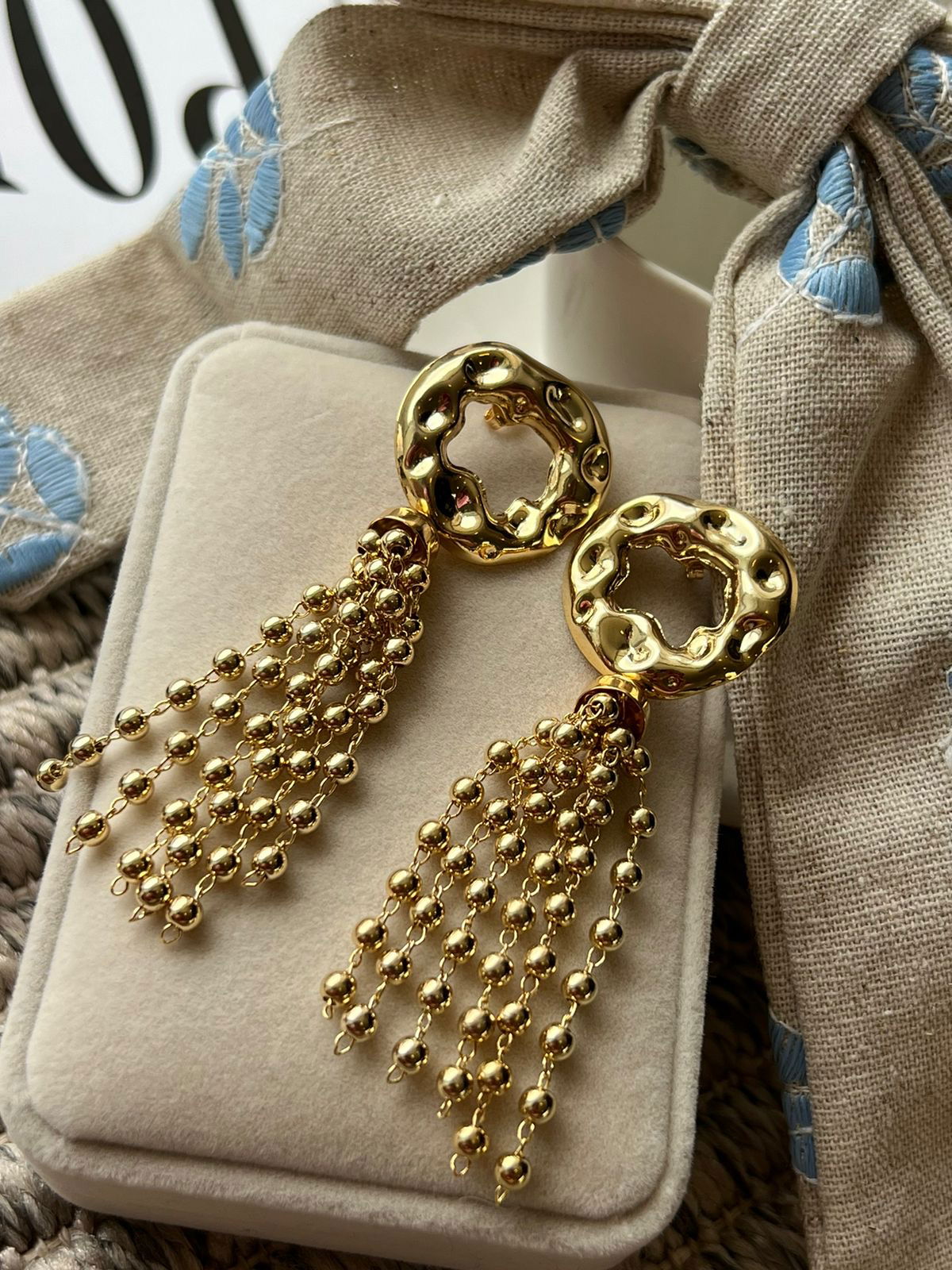 Brinco Cacho em Banho de Ouro