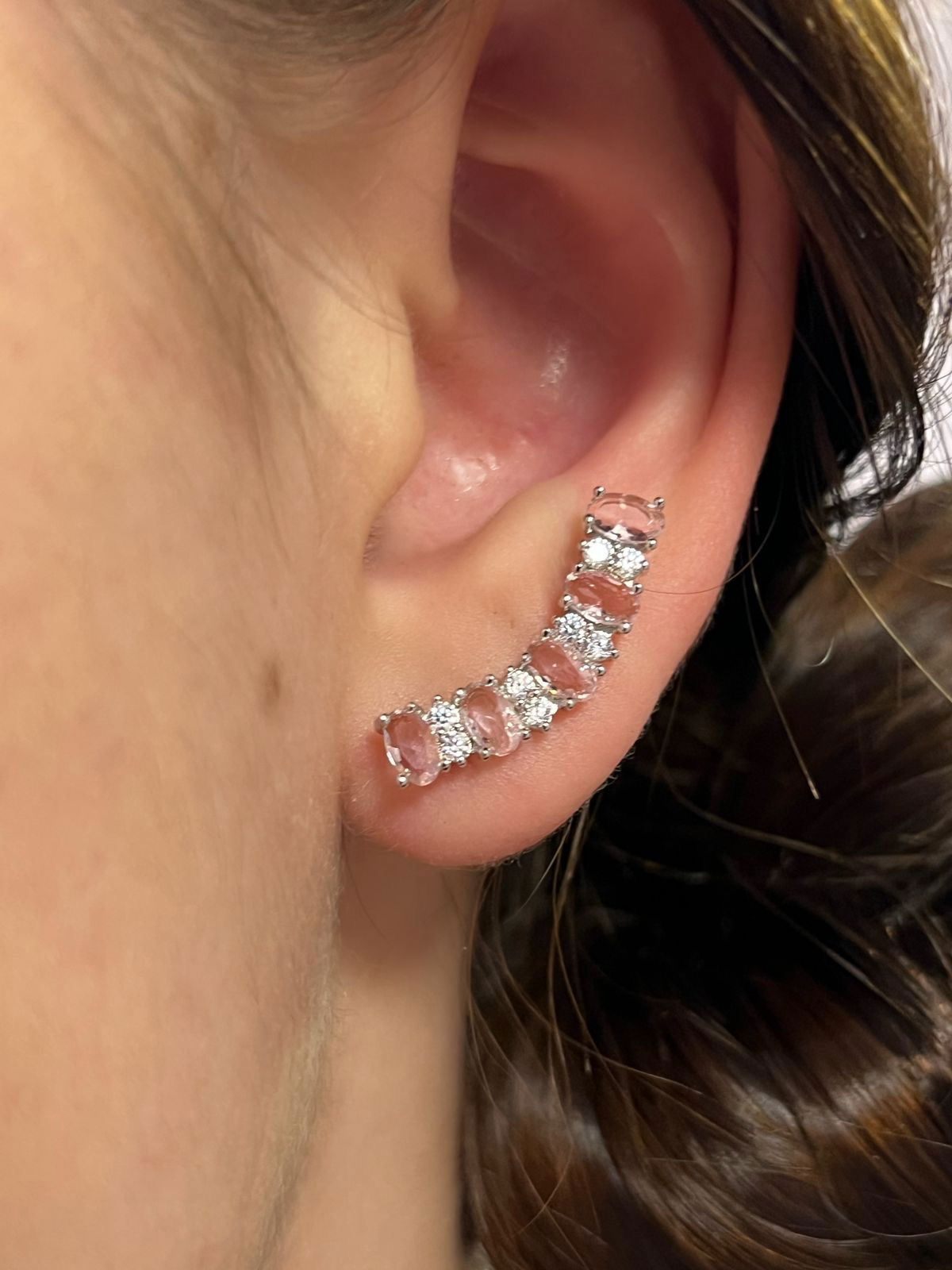 KIT CONJUNTO, COLAR E BRINCOS ROSA CLARO