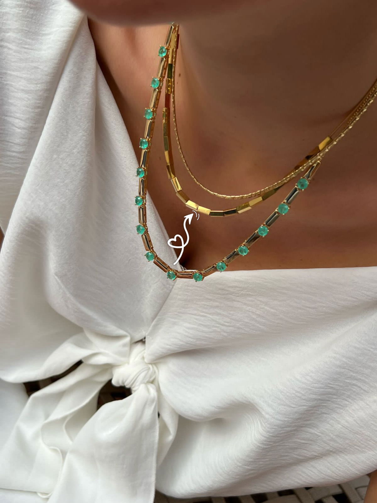 Choker com Canutilho em Banho de Ouro