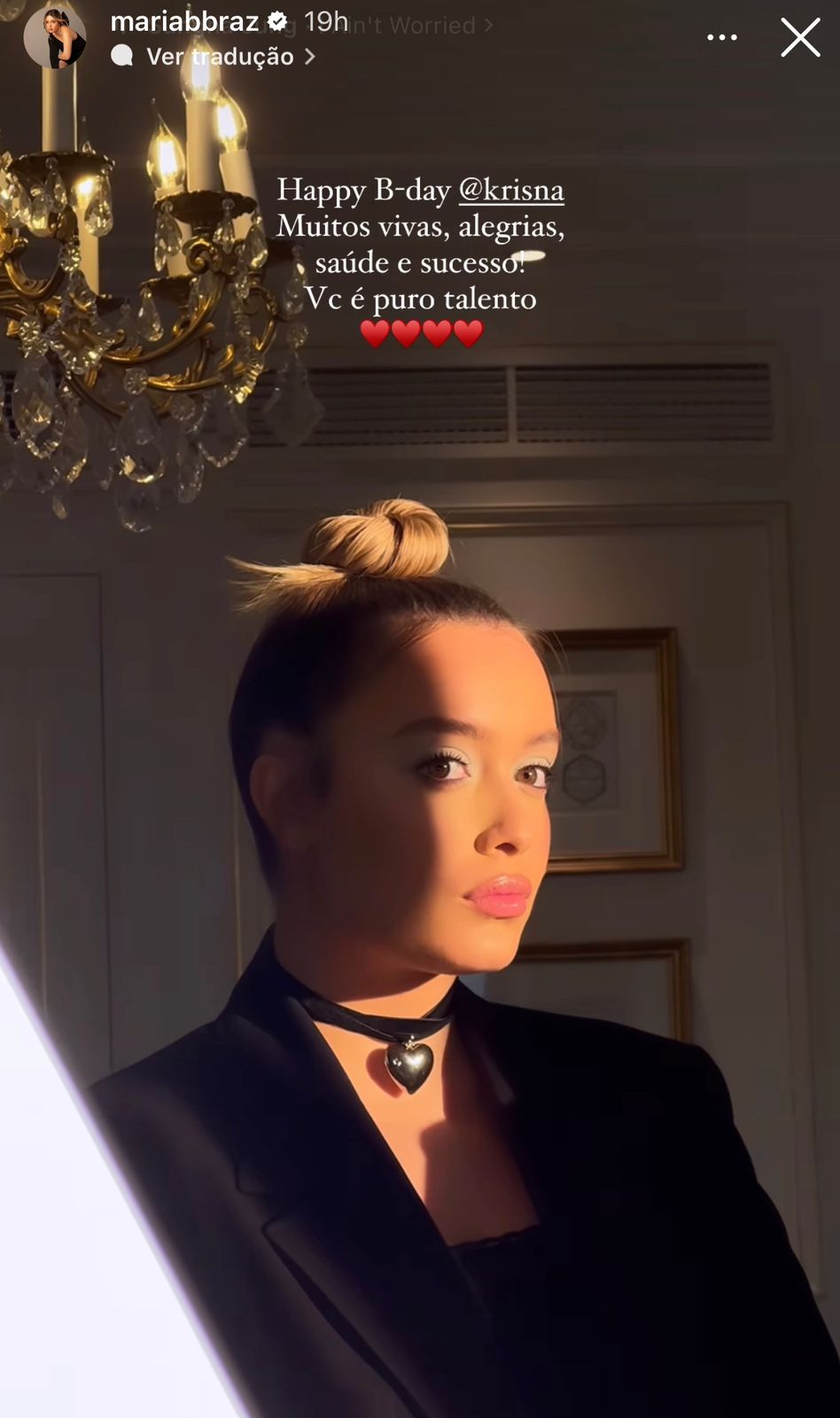 Choker com Coração Liso em Banho de Ouro