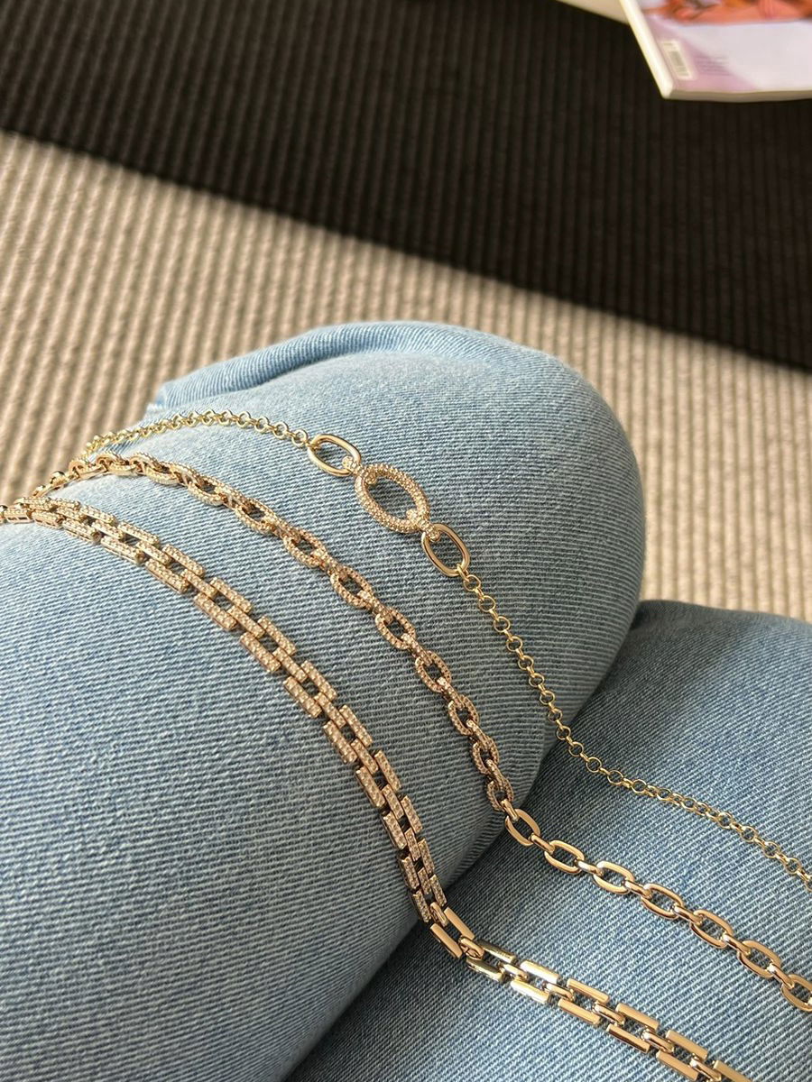 Colar Corrente com Zircônia Cristal em Banho de Ouro