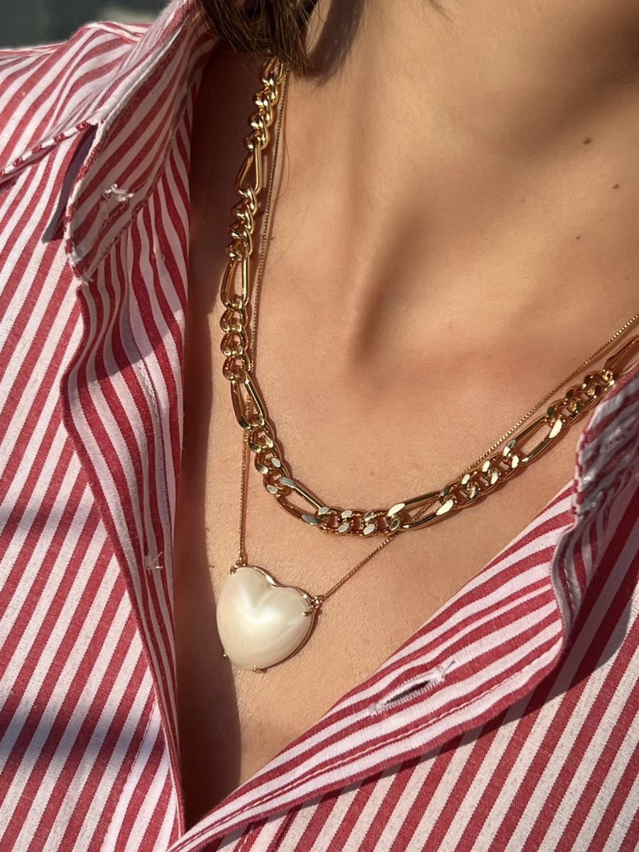 Colar Corrente Figa em Banho de Ouro