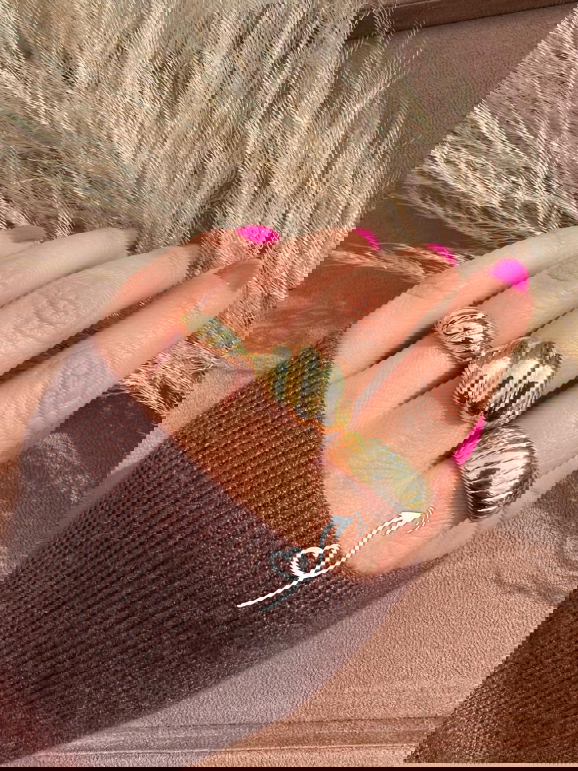 Anel Croissant Regulável em Banho de Ouro