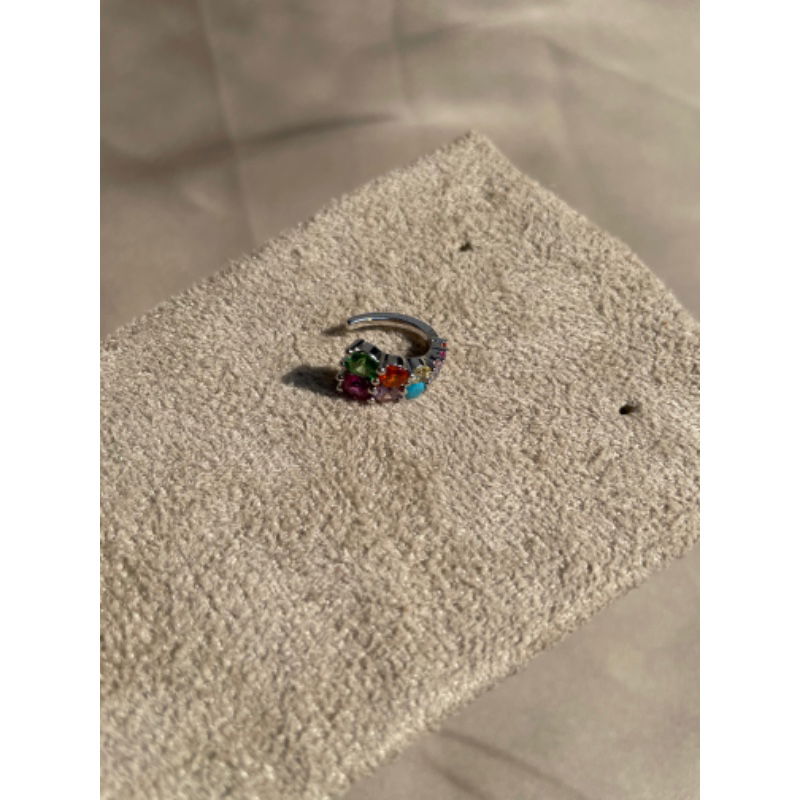 Piercing Fake Colors em Ródio Branco