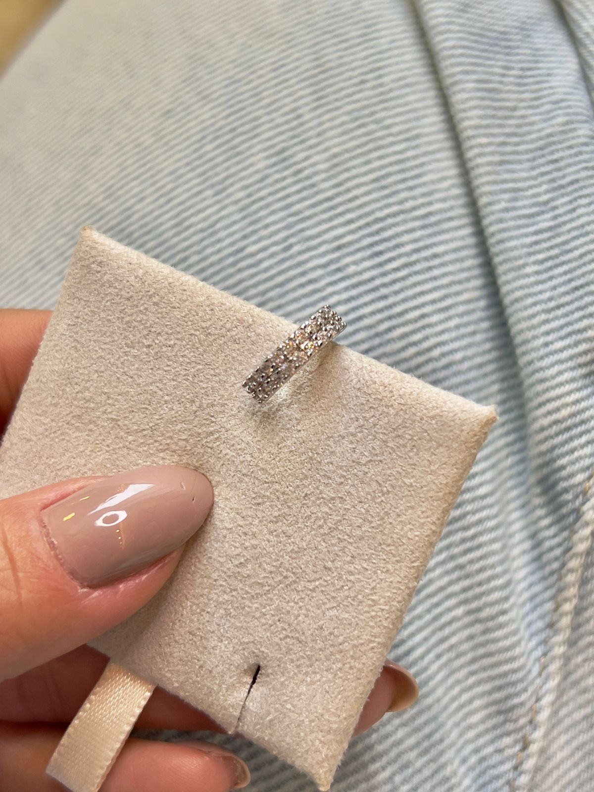 Piercing Fake com Zircônia Cristal em Banho de Ródio Branco