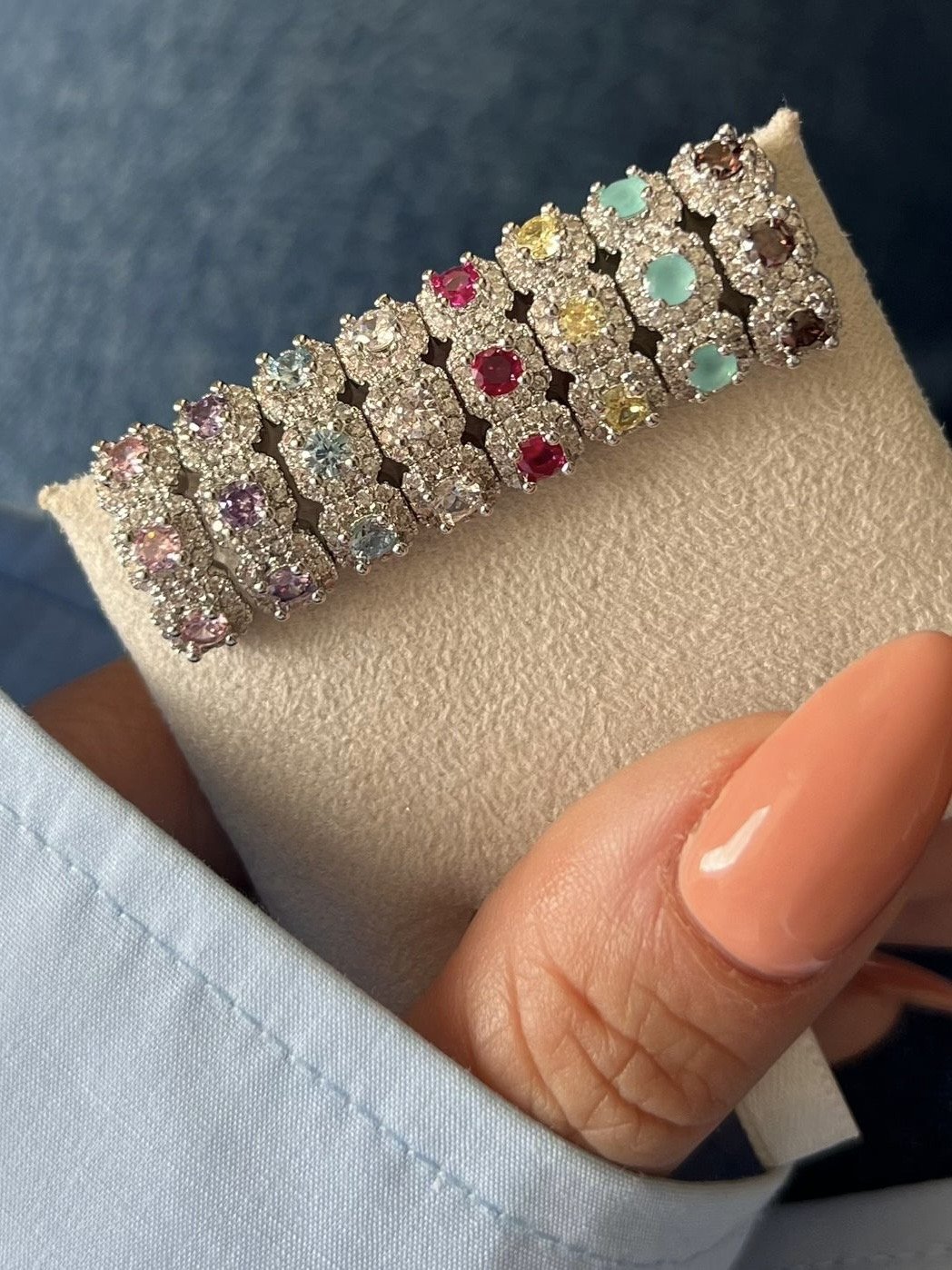 Piercing Fake com Zircônia em Banho de Ródio Branco