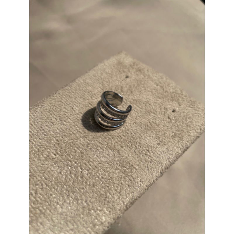 Piercing Fake com Zircônia em Ródio Branco