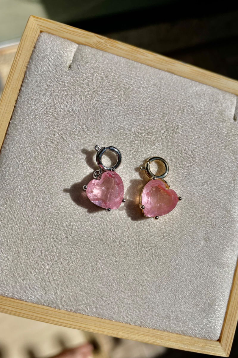 Pingente Coração Fusion Light Pink