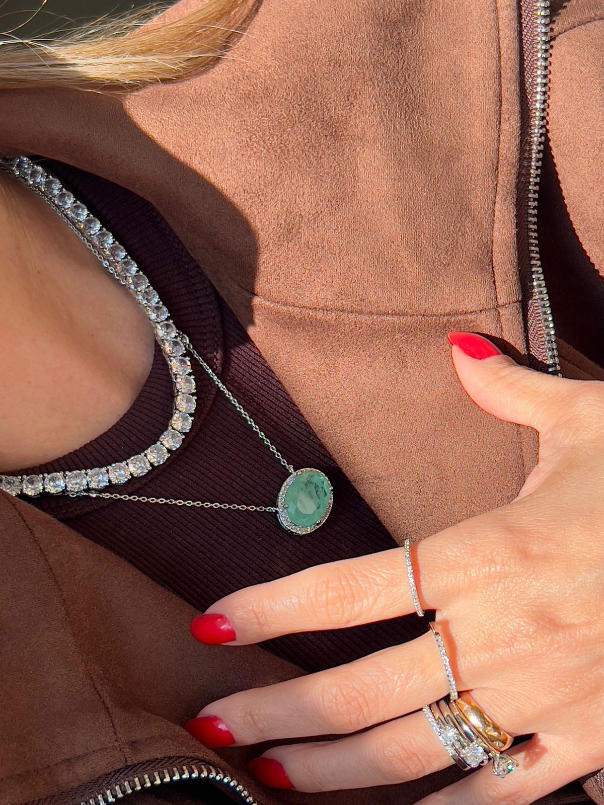 Riviera Quatro Garras 6mm (Fecho Joia) em Banho de Ródio Branco